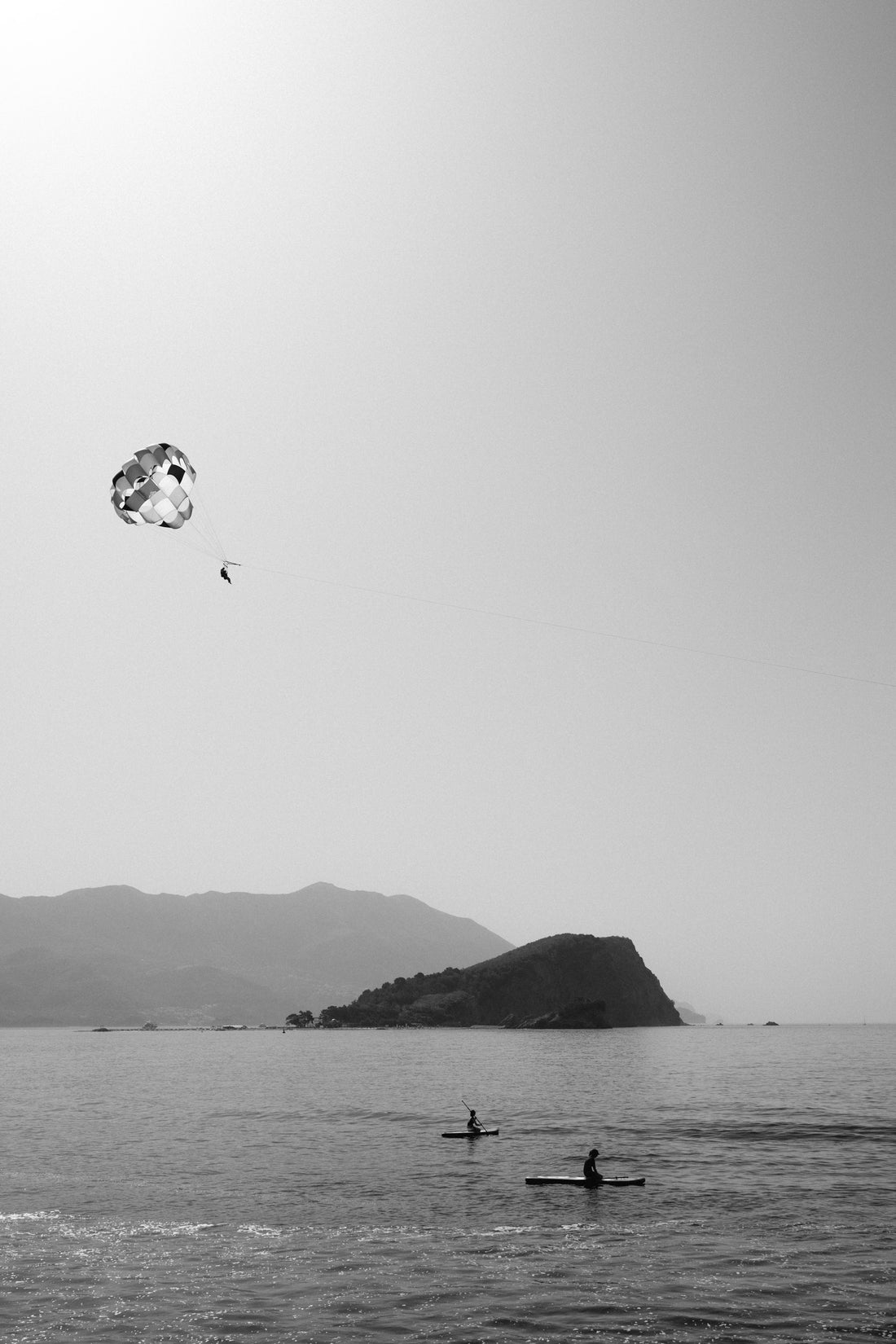 Paraglider in  Budva